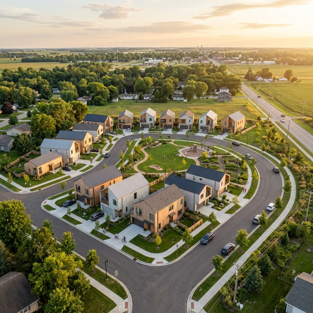 Aerial community view